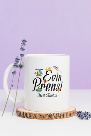 Alya Gift Shop Kişiye Özel Evin Prensi Kupa Bardak
