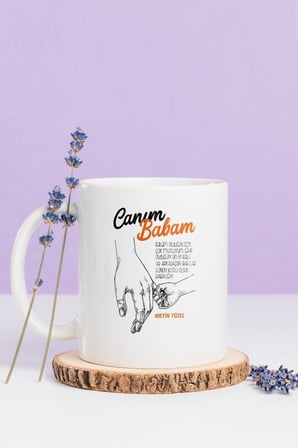 Alya Gift Shop Kişiye Özel Canım Babam Kupa Bardak