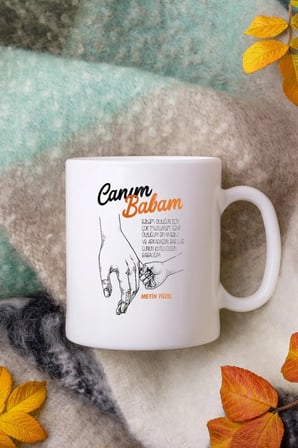 Alya Gift Shop Kişiye Özel Canım Babam Kupa Bardak