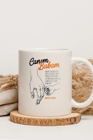 Alya Gift Shop Kişiye Özel Canım Babam Kupa Bardak