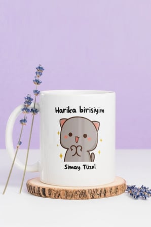 Alya Gift Shop Kişiye Özel Harika Birisiyim Kupa Bardak