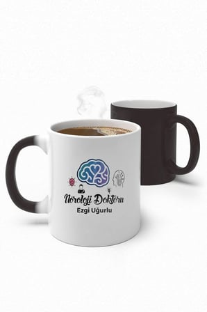 Alya Gift Shop Kişiye Özel Nöroloji Doktoru Sihirli Kupa Bardak