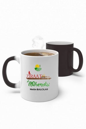 Alya Gift Shop Kişiye Özel Ziraat Mühendisi Sihirli Kupa Bardak