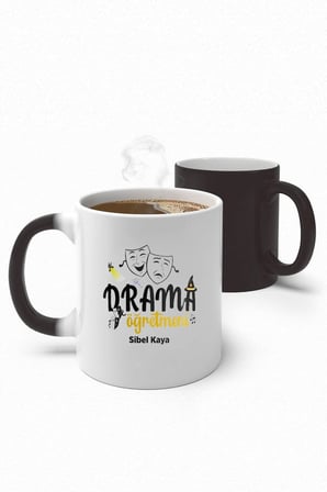 Alya Gift Shop Kişiye Özel Drama Öğretmeni Sihirli Kupa Bardak