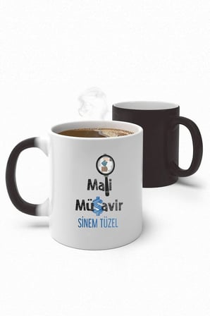 Alya Gift Shop Kişiye Özel Mali Müşavir Sihirli Kupa Bardak