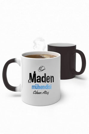 Alya Gift Shop Kişiye Özel Maden Mühendisi Sihirli Kupa Bardak