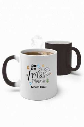 Alya Gift Shop Kişiye Özel Mali Müşavir Sihirli Kupa Bardak