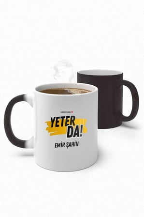 Alya Gift Shop Kişiye Özel Karadeniz Aşkı Sihirli Kupa Bardak