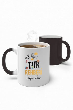 Alya Gift Shop Kişiye Özel Tur Rehberi Sihirli Kupa Bardak