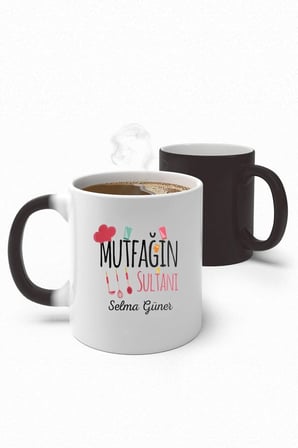 Alya Gift Shop Kişiye Özel Mutfağın Sultanı Sihirli Kupa Bardak