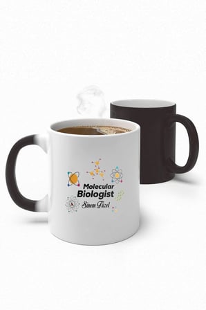 Alya Gift Shop Kişiye Özel Molecular Biologist Sihirli Kupa Bardak