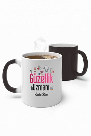 Alya Gift Shop Kişiye Özel Güzellik Uzmanı Sihirli Kupa Bardak