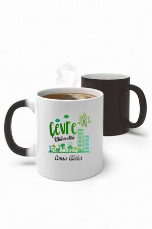 Alya Gift Shop Kişiye Özel Çevre Mühendisi Sihirli Kupa Bardak