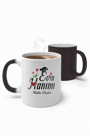 Alya Gift Shop Kişiye Özel Evin Hanımı Sihirli Kupa Bardak