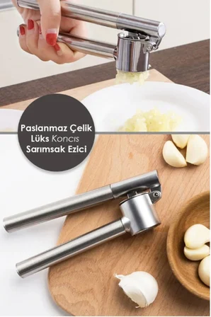 Paslanmaz Sarımsak Ezici