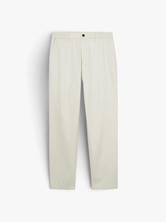 %100 Pamuk Beli Büzgülü Slim Confort Fit Pantolon Erkek Gri Pantolon - 324P4IUKSF046