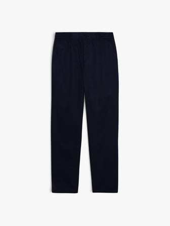 %100 Pamuk Beli Büzgülü Slim Confort Fit Pantolon Erkek Lacivert Pantolon - 324P4IUKSF046