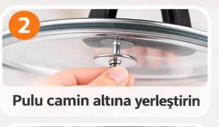 Karaca Granit Ve Çelik 24 Cm Cam Kapak Ve Kulpla Beraber