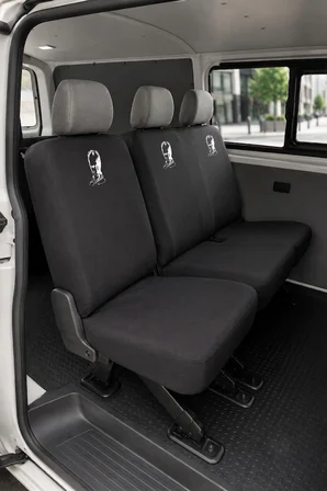 Volkswagen Transporter - Siyah Penye Oto Koltuk Kılıfı - ATATURK Baskılı
