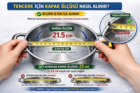 Karaca Granit Ve Çelik 18 Cm Cam Kapak Ve Kulpla Beraber