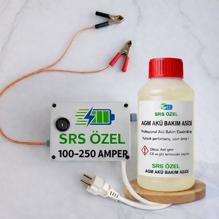 Desülfatör Cihazı Akü Canlandırma Sülfat Çözme Akü Şarj Cihazı, 100-250 Amper