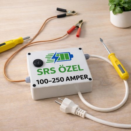 Desülfatör Cihazı Akü Canlandırma Sülfat Çözme Akü Şarj Cihazı, 100-250 Amper