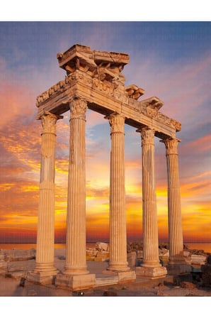 apollon tapınağı side antalya poster duvar kağıdı