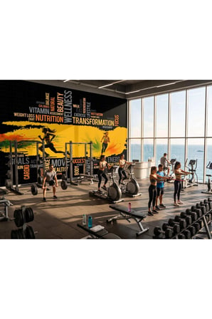 Spor Yapan Kadınlar Poster Duvar Kağıdı