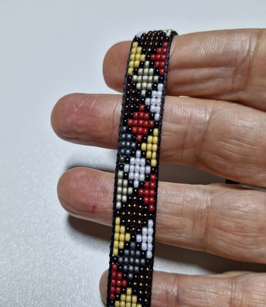 Miyuki Kum Boncuk, Tezgah dokuma Bileklik, El yapımı, Moli TASARIM