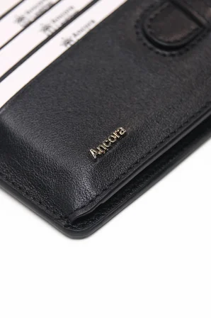 Ancora Leather Hakiki Deri-Minimal Tasarım Kartlık-26205-Kişiye Özel İsim Baskılı