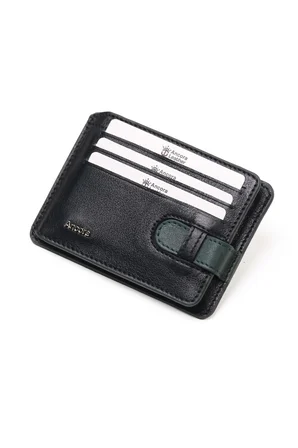 Ancora Leather Hakiki Deri-Minimal Tasarım Kartlık-26205-Kişiye Özel İsim Baskılı