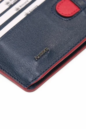 Ancora Leather Hakiki Deri-Minimal Tasarım Kartlık-26205-Kişiye Özel İsim Baskılı