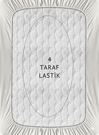 200X200 Lastikli Fitted Çarşaf %100 Pamuk Penye