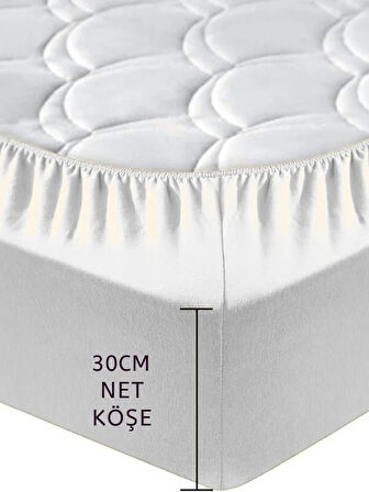 100X200 Lastikli Fitted Çarşaf %100 Pamuk Penye