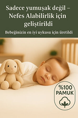 60X120 Bebek Penye lastikli Çarşaf %100 Pamuklu