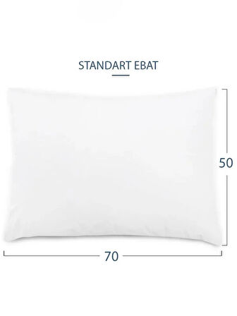 50X70 %100 Pamuk Sıvı Geçirmez 2 Adet Yastık Alezi
