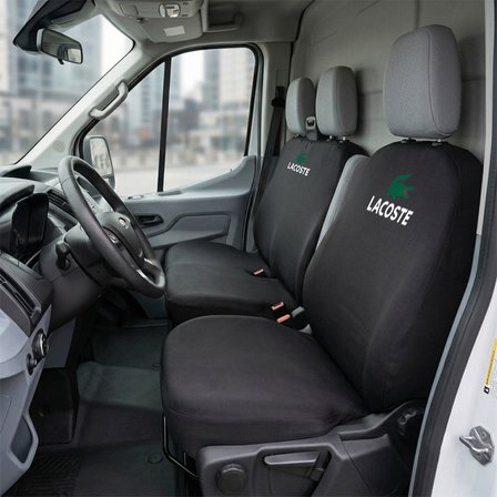 Ford Transit Siyah Penye Oto Koltuk Kılıfı - LACOSTE Baskılı