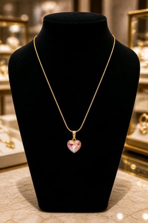 Lüks  Figürlü Gösterişli Kristal Taşlı  Kolye