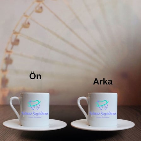 Diş Hekimine Hediye İsme Özel Türk Kahvesi Fincan