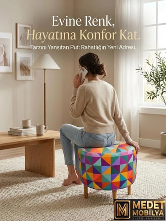 medet home di̇day gökkuşaği puf f trend puf koltuk puff bench dekoratif bohem doğal gürgen ayak amaçlı bahçe balkon