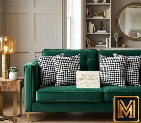 MEDET HOME kırlent KILIFI 3 4'lü Kazayağı Desenli Kırlent Kılıfı 45x45 cm Beyaz Dekoratif Yastık Kılıfı Modern Koltuk Kırlenti kare fermuarlı kırlent kılıfı