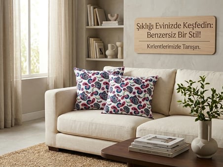 MEDET HOME kırlent 10 4'lü Dekoratif paisley Kırlent Kılıfı Seti 45X45 cm Kırmızı Çiçek Desenli Modern Salon ve Koltuk Yastık Kılıfı Gizli Fermuarlı