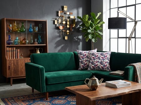 MEDET HOME kırlent 10 4'lü Dekoratif paisley Kırlent Kılıfı Seti 45X45 cm Kırmızı Çiçek Desenli Modern Salon ve Koltuk Yastık Kılıfı Gizli Fermuarlı