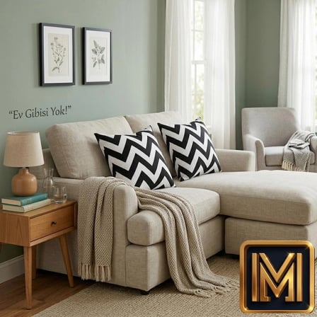 MEDET HOME kırlent 7 4'lü Zigzag kırlent, chevron desenli kırlent, siyah beyaz kırlent, dekoratif yastık kılıfı, modern kırlent, geometrik desenli kırlent, koltuk yastığı, salon kırlenti, ev dekorasyonu