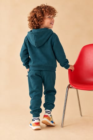 Bebek Takım | Fermuarlı Kapüşonlu | Diagonal 3 İplik Şardonlu | 6 Ay–4 Yaş | Kız & Erkek | RG400