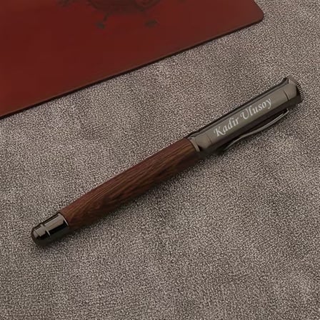 Kaptan ve Denizcilere Özel İsimli Kalem | Ahşap Kutulu Hediyelik Kalem