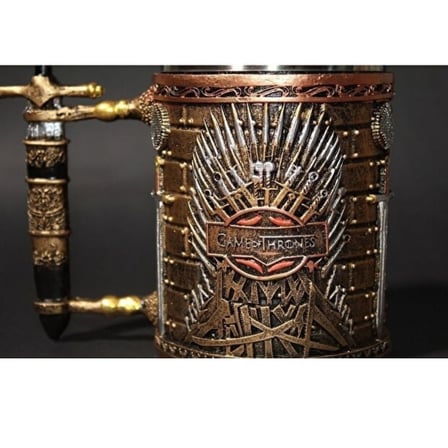 Mitolojik Kılıç Tasarımlı İçi Paslanmaz Çelik Kupa Bardak (380 ml)