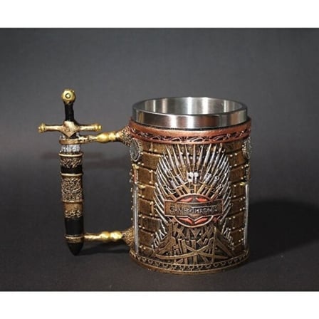 Mitolojik Kılıç Tasarımlı İçi Paslanmaz Çelik Kupa Bardak (380 ml)