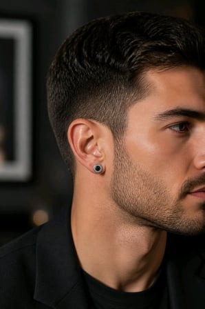 Gümüş Renk  Unısex Kulak Piercıng