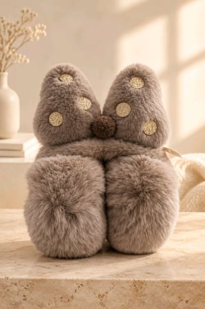 Monalisa Home Lüks Renkli Figürlü Peluş Kulaklık